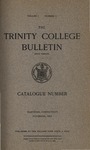 Trinity College Bulletin, November 1903 by Trinity College
