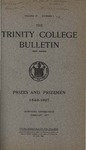 Trinity College Bulletin, February 1907 by Trinity College