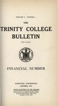 Trinity College Bulletin, October 1908 by Trinity College