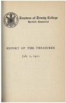 Trinity College Bulletin, July 1911 (Report of the Treasurer)