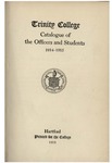 Trinity College Bulletin, 1914-1915 (Catalogue)