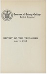 Trinity College Bulletin, July 1, 1915 (Report of the Treasurer) by Trinity College