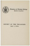 Trinity College Bulletin, July 1, 1916 (Report of the Treasurer) by Trinity College