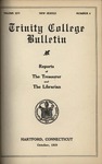 Trinity College Bulletin, July 1919 (Report of the Librarian) by Trinity College