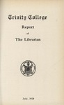 Trinity College Bulletin, July 1920 (Report of the Librarian)
