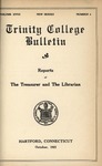 Trinity College Bulletin, July 1921 (Report of the Librarian)
