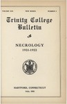 Trinity College Bulletin, 1921-1922 (Necrology) by Trinity College