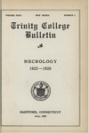 Trinity College Bulletin, 1925-1926 (Necrology) by Trinity College