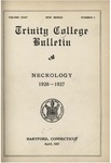 Trinity College Bulletin, 1926-1927 (Necrology)