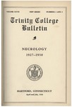 Trinity College Bulletin, 1927-1930 (Necrology)