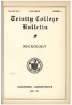 Trinity College Bulletin, 1932-1933 (Necrology)
