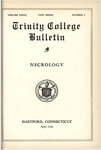 Trinity College Bulletin, 1934-1935 (Necrology)