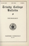 Trinity College Bulletin, 1936-1937 (Necrology)