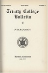 Trinity College Bulletin, 1939-1940 (Necrology)