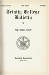 Trinity College Bulletin, 1940-1941 (Necrology)