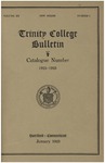 Trinity College Bulletin, 1922-1923 (Catalogue)