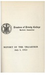 Trinity College Bulletin, 1922-1923 (Report of the Treasurer