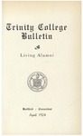 Trinity College Bulletin, 1923-1924 (Living Alumni) by Trinity College