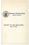 Trinity College Bulletin, 1926-1927 (Report of the Treasurer)