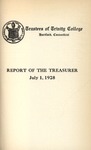 Trinity College Bulletin, 1927-1928 (Report of the Treasurer) by Trinity College