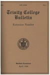 Trinity College Bulletin, 1932-1933 (Extension Number)