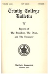 Trinity College Bulletin, 1934-1935 (Reports of the President, the Dean, and the Treasurer) by Trinity College