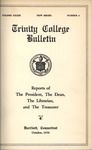 Trinity College Bulletin, 1935-1936 (Reports of the President, the Dean, the Librarian, and the Treasurer)