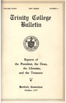 Trinity College Bulletin, 1936-1937 (Reports of the President, the Dean, the Librarian, and the Treasurer) by Trinity College