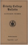 Trinity College Bulletin, 1938-1939 (Extension Number) by Trinity College