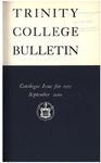 Trinity College Bulletin, 1960-1961 (Catalogue Issue) by Trinity College