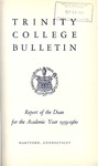 Trinity College Bulletin, 1959-1960 (Report of the Dean)