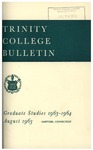 Trinity College Bulletin, 1963-1964 (Graduate Studies)