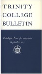 Trinity College Bulletin, 1963-1964 (Catalogue Issue)