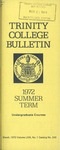 Trinity College Bulletin, 1972 (Summer Term)