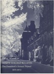 Trinity College Bulletin, 1971-1972 (Report of the President)
