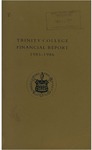 Trinity College Bulletin, 1985-1986 (Report of the Treasurer)