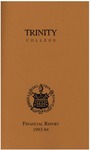 Trinity College Bulletin, 1993-1994 (Report of the Treasurer)