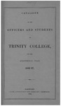 Catalogue of Trinity College (Officers and Students), 1866-1867 by Trinity College