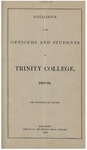 Catalogue of Trinity College (Officers and Students), 1868-1869 by Trinity College