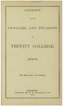 Catalogue of Trinity College (Officers and Students), 1874-1875 by Trinity College