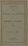 Catalogue of Trinity College, 1883-84 (Officers and Students)