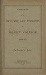 Catalogue of Trinity College, 1884-85 (Officers and Students) by Trinity College