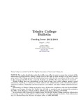 Trinity College Bulletin, 2012-2013 (Catalogue) by Trinity College