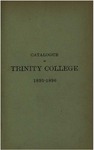 Catalogue of Trinity College, 1895-96 (Officers and Students) by Trinity College, Hartford Connecticut