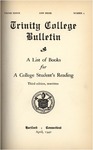 Trinity College Bulletin, 1939-1940 (List of Books)