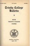 Trinity College Bulletin, 1941-1942 (Four College Papers) by Trinity College