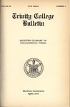 Trinity College Bulletin, 1942-1943 (Glossary of Philosophical Terms)