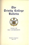 Trinity College Bulletin, 1946-1947 (Talks on Self Government) by Trinity College