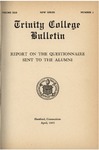 Trinity College Bulletin, 1944-45 (Report on the Questionnaire sent to Alumni) by Trinity College