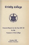 Trinity College Bulletin, 1947-48 (Financial Report)
